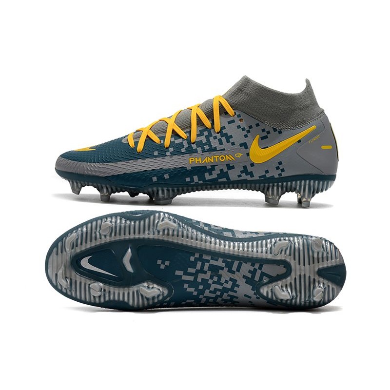 Nike Phantom Generative Texture Elite DF FG Šedá Modrá Žlutá